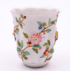 a chelsea porcelain teaplant beaker circa 1745-50